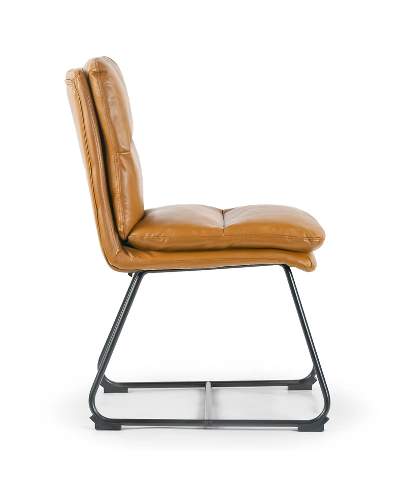Glamour Home 33" Aulani Iron, Polyester Dining Chair, Set of 2