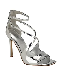 Guess Women's Sella Open Toe Cross Strap Single Sole Heels