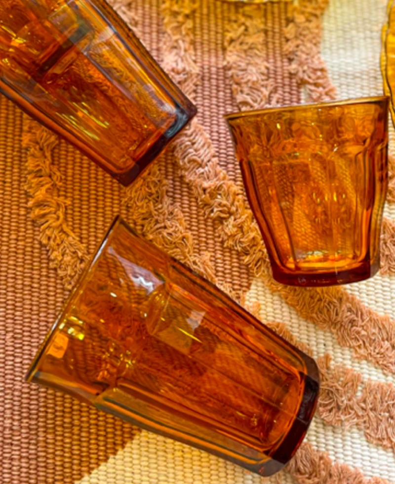 Duralex Picardie Amber Tumbler Highball - 12 1/8 Oz. - Set Of 6