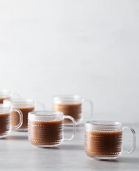 Fortessa Jupiter Clear Coffee Cup 12oz, Set of 6