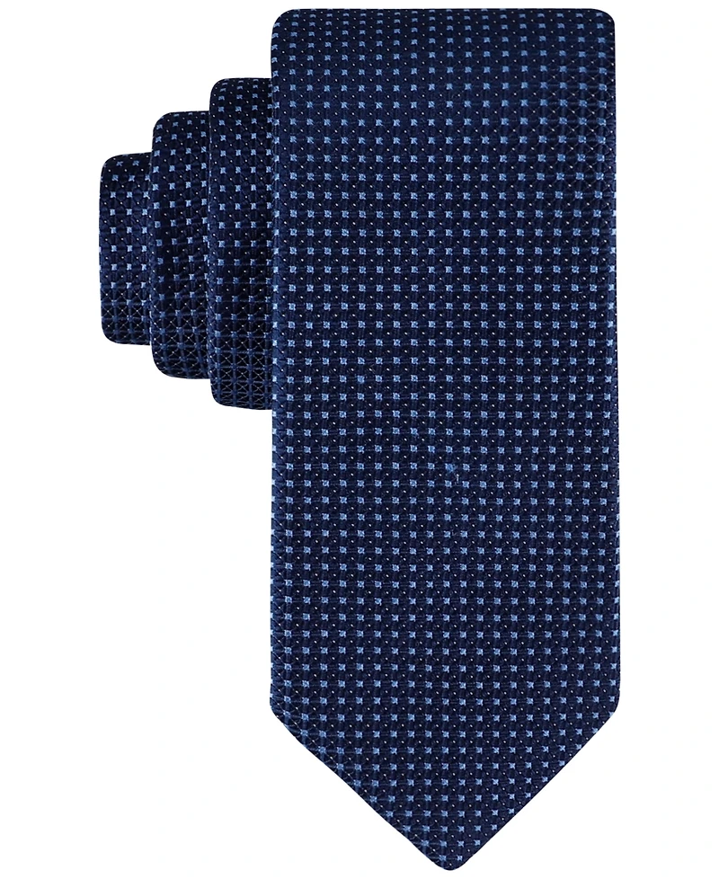 Calvin Klein Men's Sabrina Micro-Grid Tie