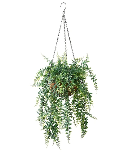 National Tree Company 21 Fern Leaves Hanging Basket