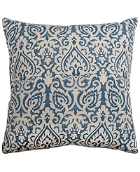 Rizzy Home Damask Polyester Filled Decorative Pillow, 22" x