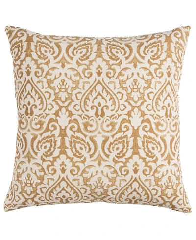 Rizzy Home Damask Polyester Filled Decorative Pillow, 22" x