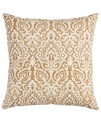 Rizzy Home Damask Polyester Filled Decorative Pillow, 22" x