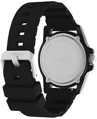 Timex Men's Main Street Quartz Black Silicone Strap 42mm Round Watch