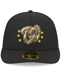 New Era Men's Black Washington Nationals 2024 Armed Forces Day Low Profile 59FIFTY Fitted Hat