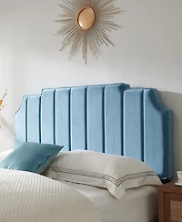 Diana 56" Fabric Upholstered Channel Tufted with Adjustable Headboard Heights Full Bed, Created for Macy's