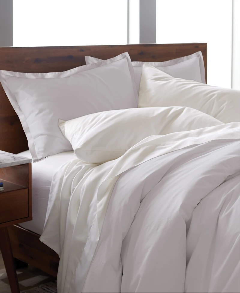Ella Jayne 100% Luxe Cotton Sateen 500 Thread Count 3-Piece Duvet Cover Set, Full/Queen
