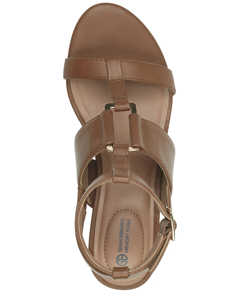 Giani Bernini Women's Christaa Memory Foam Strappy Wedge Sandals, Created for Macy's