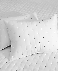Levtex Embroidered Swiss Dot Stitching 3-Pc. Quilt Set, Full/Queen