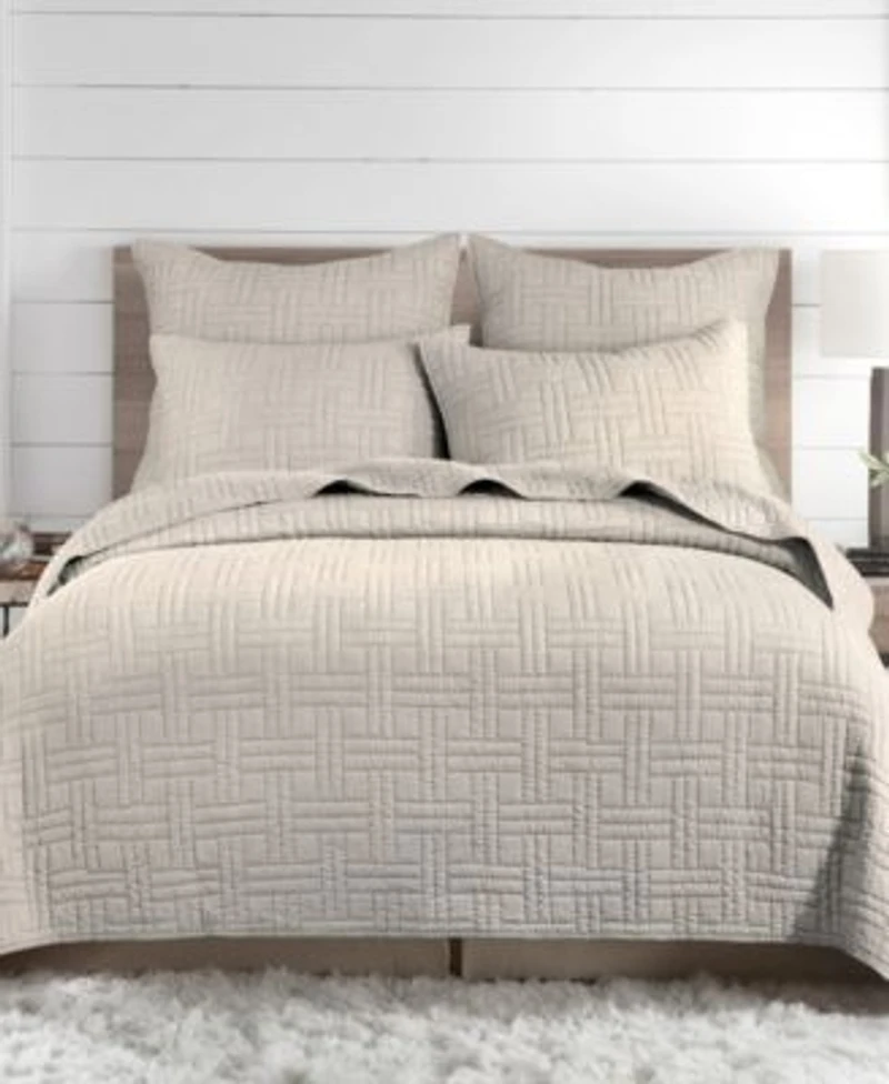 Levtex Melange Stitch Stitching Quilt Sets