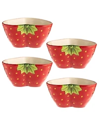 Typhoon World Foods Set of 4 Strawberry Bowls