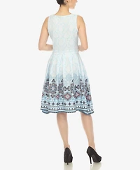 Women's Fit and Flare Knee Length Dress