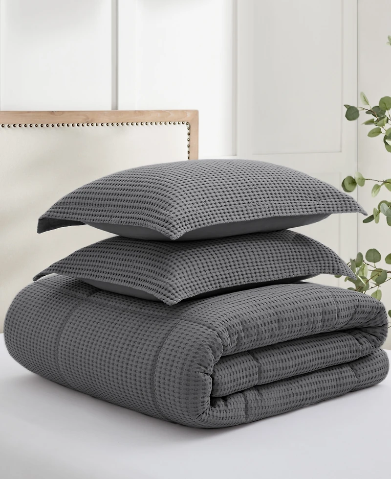 Levtex Mills Waffle Textured 2-Pc. Comforter Set, Twin/Twin Xl