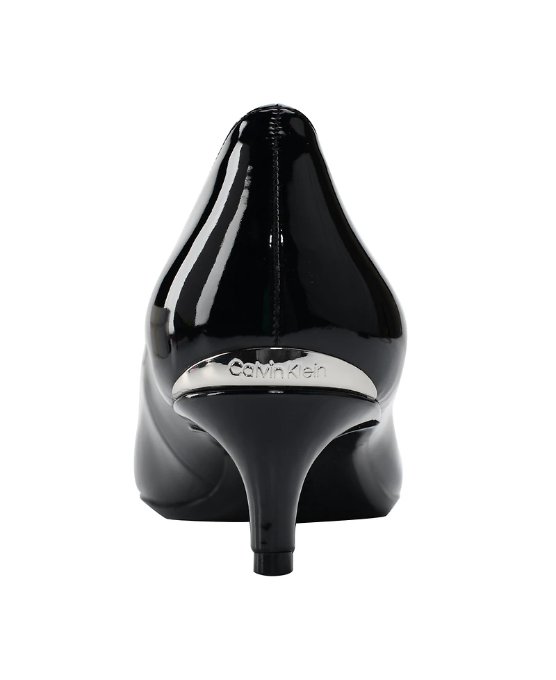 Calvin Klein Women's Gabrianna Pointed Toe Kitten Heel Pumps