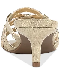 Jones New York Women's Kaleena Embellished Kitten Heel Dress Sandals