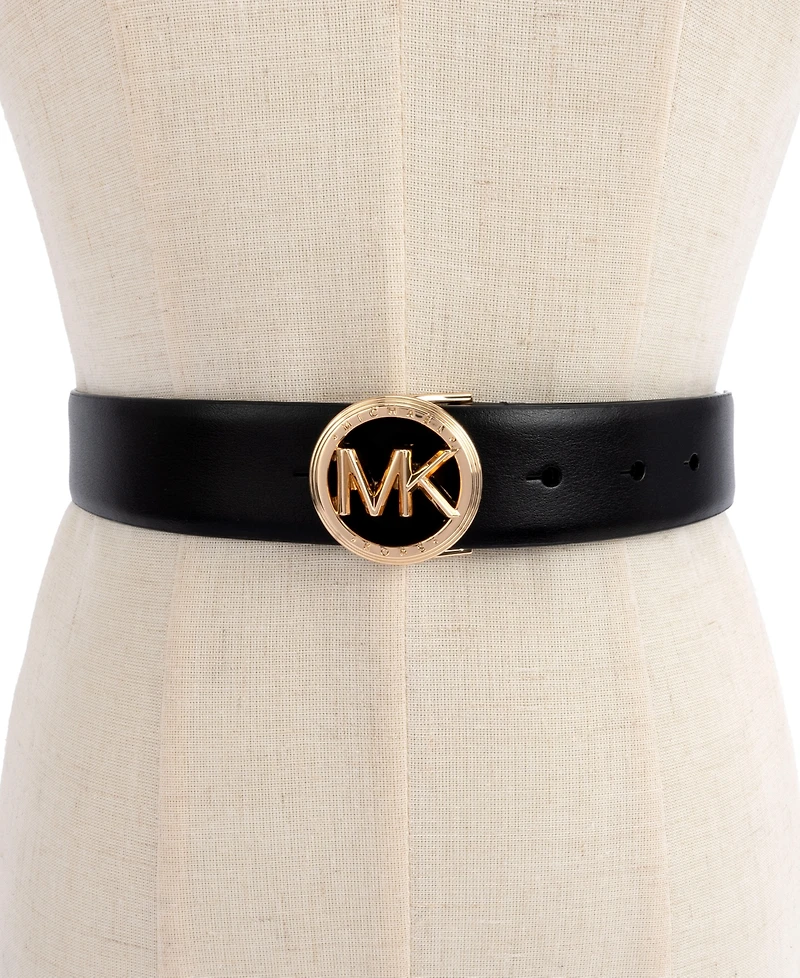 Michael Kors Women's 32MM smooth leather belt