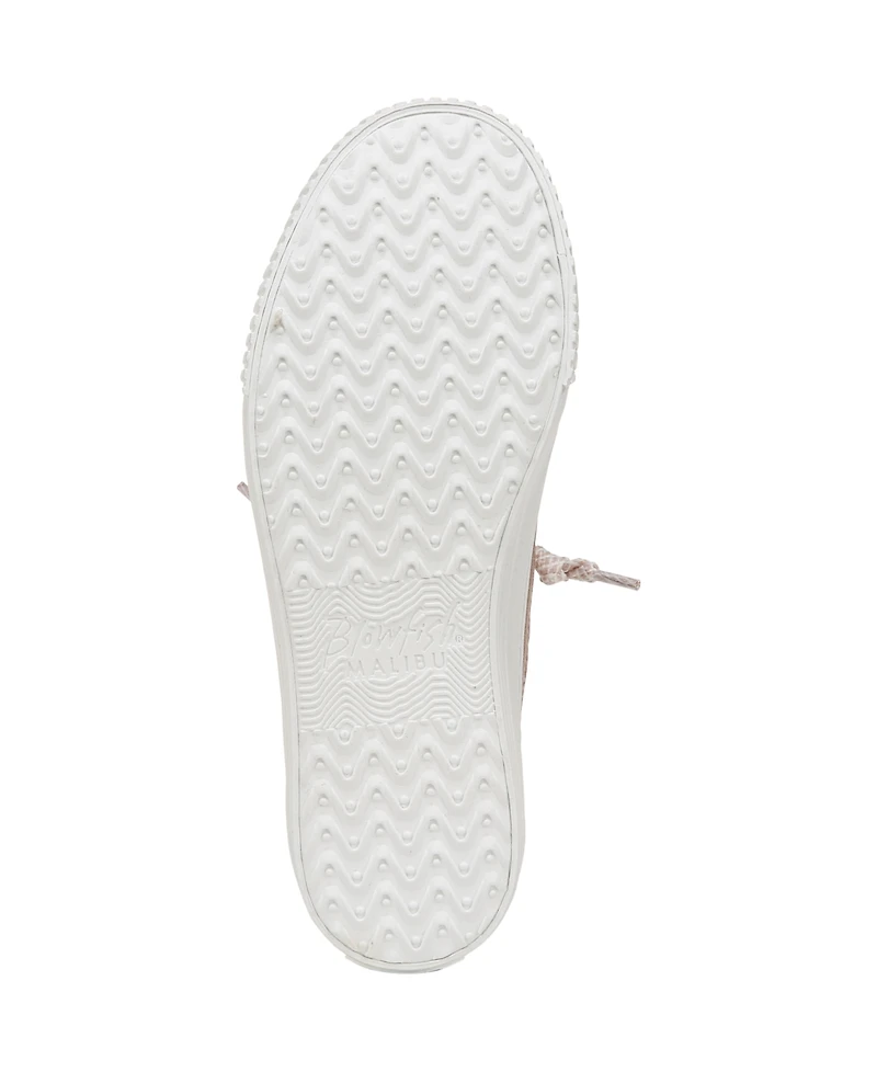 Blowfish Malibu Women's Alex Lace Up Sneakers - Rose Gold Fabric/Faux Leather