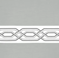 Kate Aurora Pacifico Complete 3 Piece Rod Pocket Embroidered Tier & Valance Kitchen Curtain Set