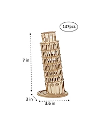 Diy 3D Wood Puzzle - Leaning Tower of Pisa - 137pcs
