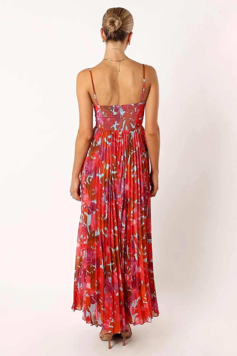 Achanti Pleated Maxi Women's Dress
