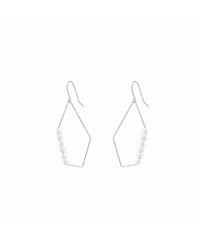 Bearfruit Jewelry Sterling Silver Annabelle Cultured Pearl Hoop Earrings