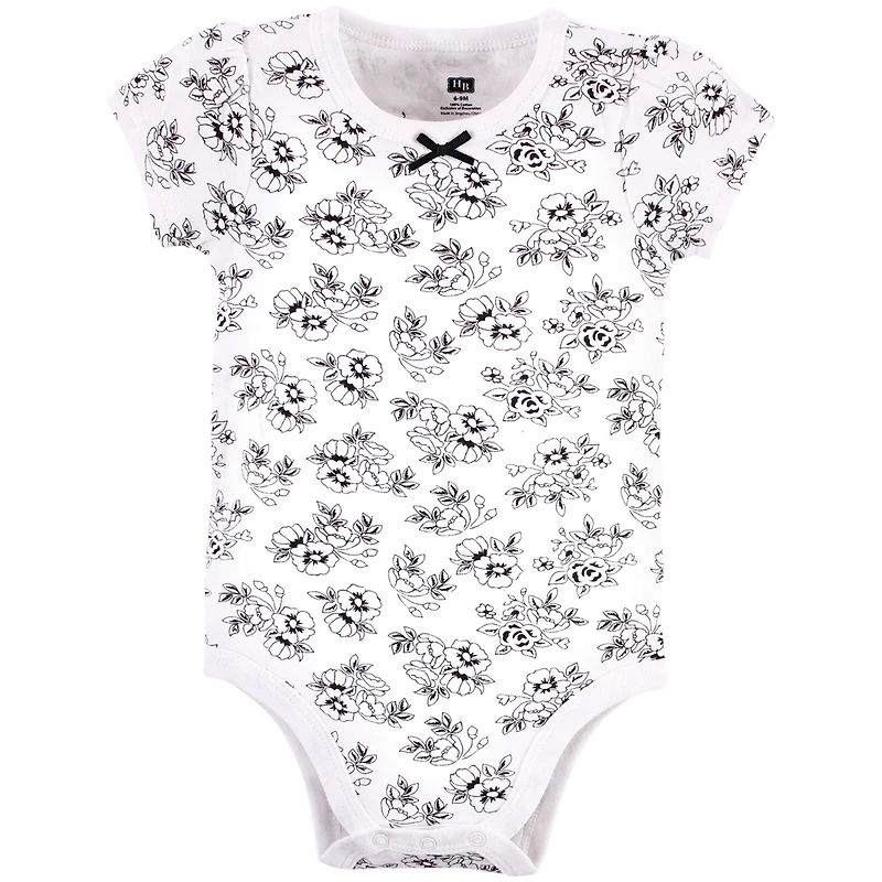 Touched by Nature Baby Girls Hudson Essential Three-Piece Set of Cotton Bodysuits
