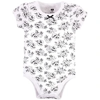 Touched by Nature Baby Girls Hudson Essential Three-Piece Set of Cotton Bodysuits