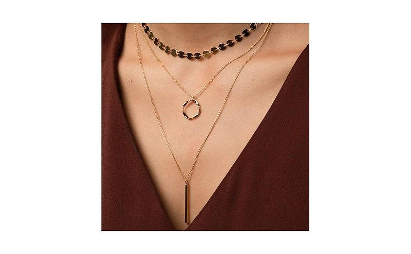 Harley Triple Layered Necklace