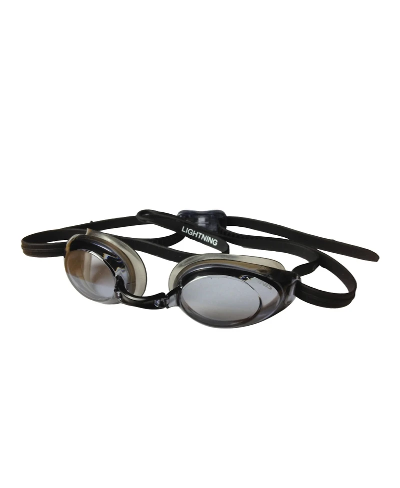 Finis Lightning Goggles - Competitive, Adjustable, Black/Smoke