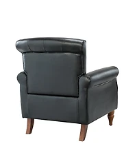 Edwin Transitional Comfy Armchair with Button-Tufted