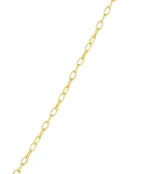 GiGiGirl Kids Sterling Silver 14K Gold Plated with White Cubic Zirconia Heart 'Love' Necklace