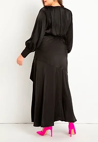 Eloquii Plus Satin Maxi Dress