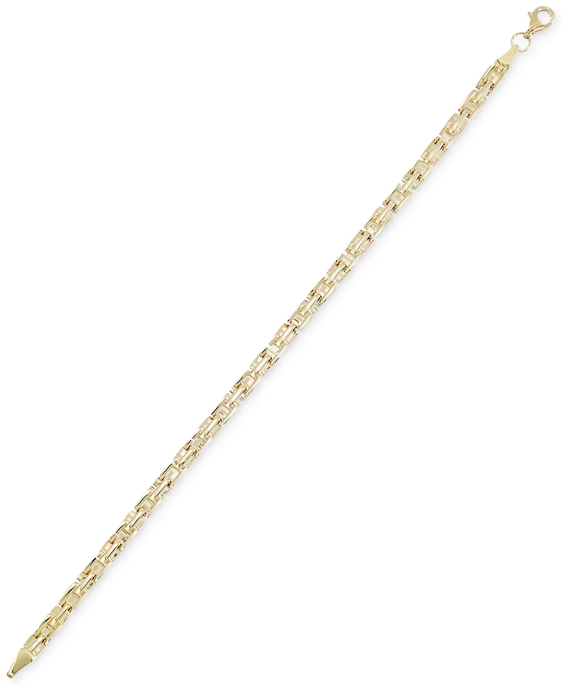 Greek Key Chain Bracelet in 10k Gold