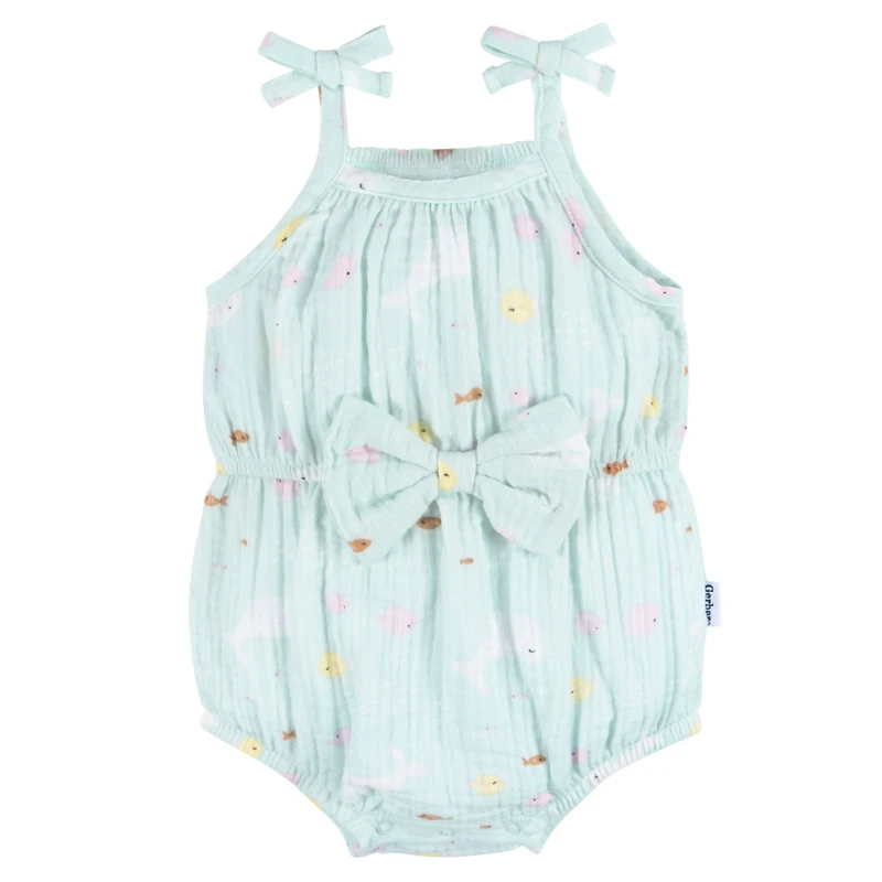 Gerber Baby Girls Ocean Romper
