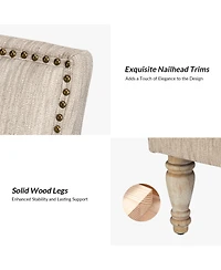 Bisnauth Contemporary Accent Chair with Nailhead Trim