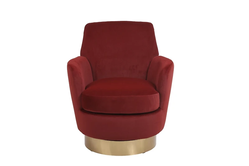 Streamdale Swivel Barrel Chair with Gold Base