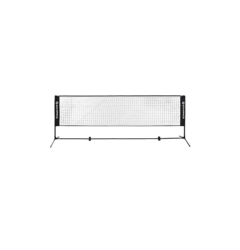 Slickblue Badminton Net Set, Portable Sports Set for Badminton, Tennis, Kids Volleyball, Pickleball, 16.5 Feet Long
