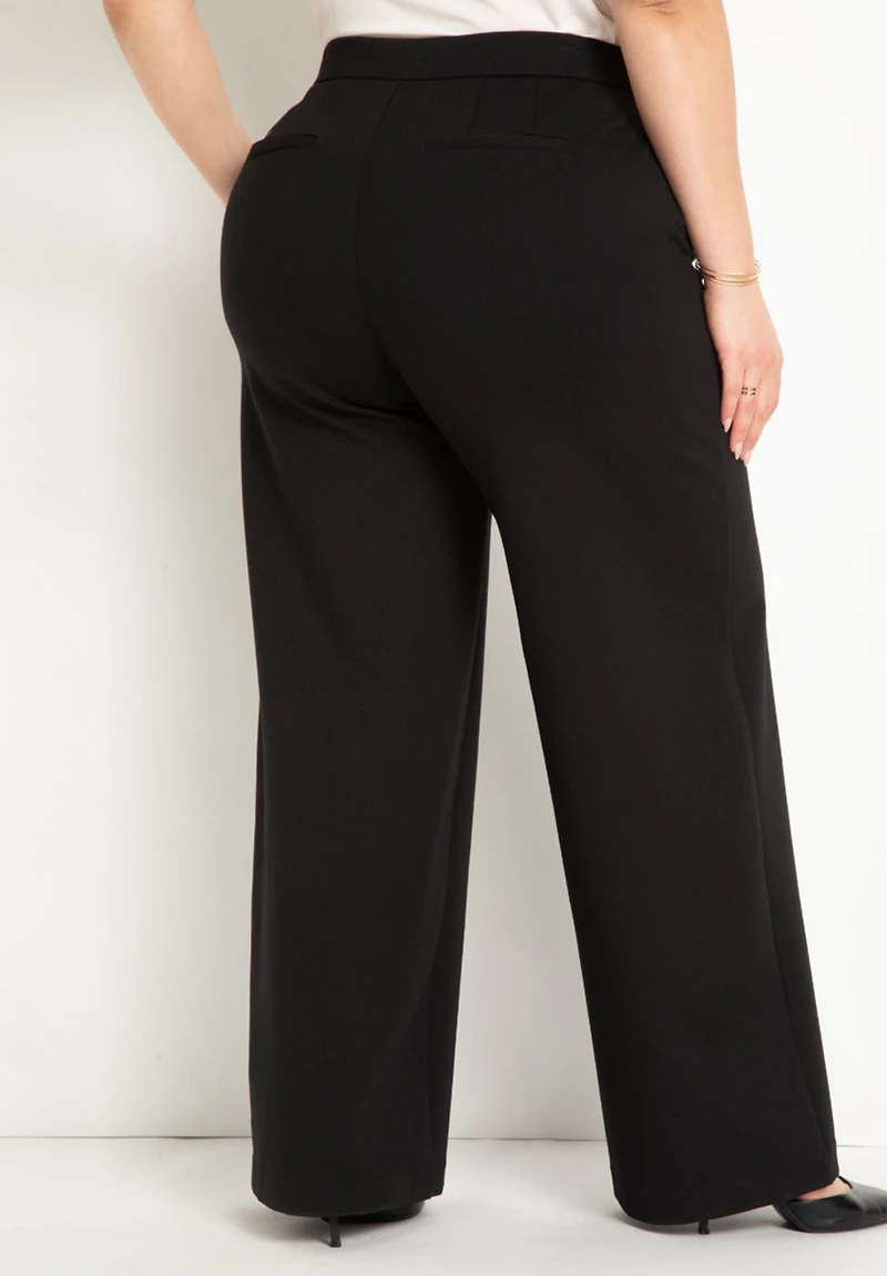 Eloquii Women's The Ultimate Stretch Wide Leg Pant