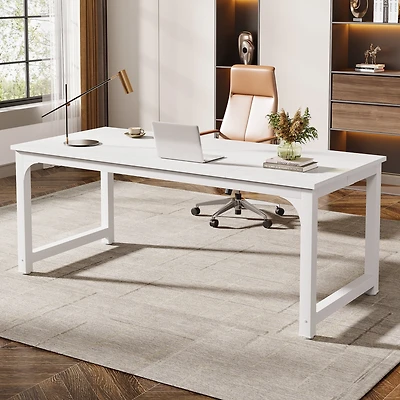 Tribesigns 70.86”Executive Desk, Large Office Computer Desk with Thicken Frame, Modern Simple Workstation Business Furniture for Home Office, W