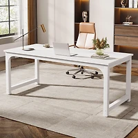 Tribesigns 70.86”Executive Desk, Large Office Computer Desk with Thicken Frame, Modern Simple Workstation Business Furniture for Home Office, W