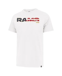 47 Men's White Los Angeles Rams Flag Script Franklin T-Shirt