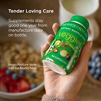 Balance of Nature Fruits & Veggies Supplements - Whole Fruit and Vegetable Ingredients for Women, Men, and Kids