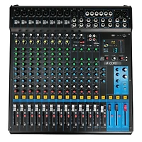 5 Core Audio Dj Mixer 16 Channel Sound Board Console w Spx Effect 48V Phantom Power Mx 16CH Xu