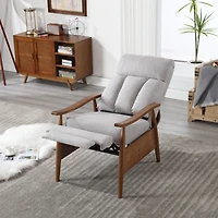 Streamdale Wood Frame Armchair, Modern Accent Chair Lounge Chair For Living Room