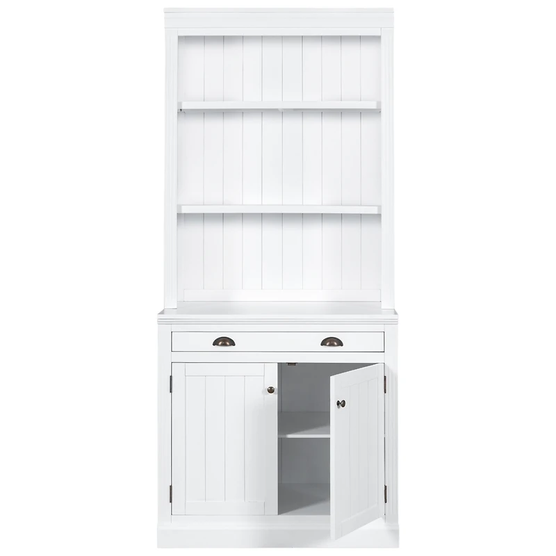 Streamdale 83.4"Tall Bookshelf Suite, Modern Bookcase Suite With Led Lighting