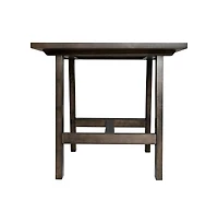 Merrick Lane Mabel Farmhouse Trestle End Table, Solid Wood Rustic Accent Table