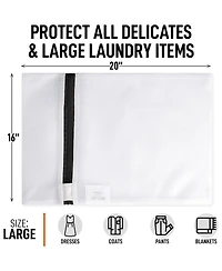 Large Reusable 3 pack Mesh Laundry Bags for Delicates and Washing Machine