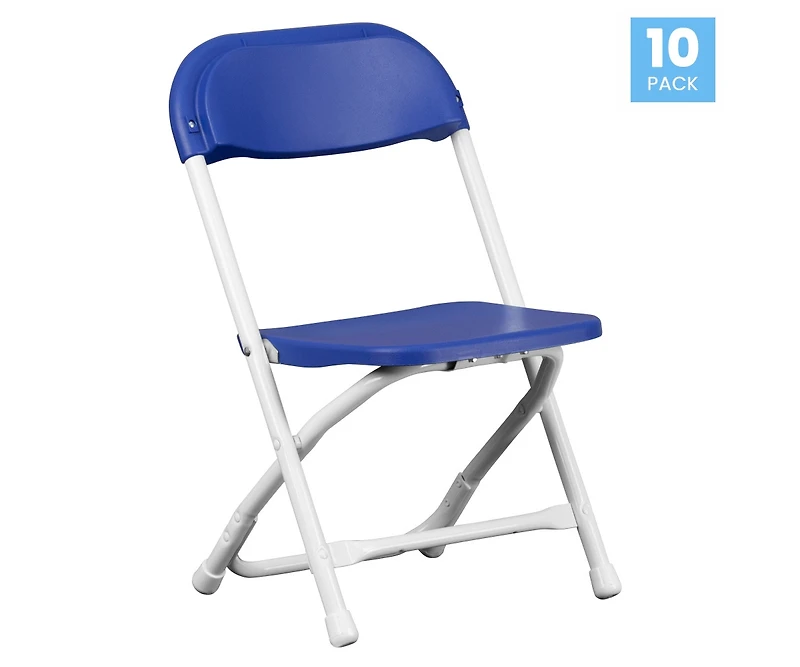 10 Pack Kids Plastic Folding Chair Daycare Home School Furniture